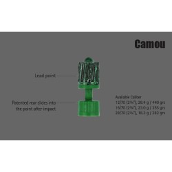 Cartouches Brenneke Cal. 12/70 Chasse 28,4g Mod Camou 5 unités