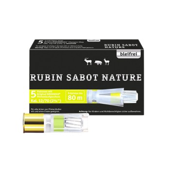 Munitions Brenneke Rubin Sabot Nature 12/70 19g - Précision et Durabilité pour la Chasse au Gros Gibier