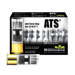 Cartuchos Brenneke Cal. 12/70 Caza 27.5gr. ATS 5 Un