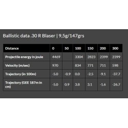 Cart. Brenneke Cal. 30R Blaser -181gr TUG 20un