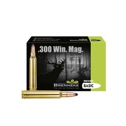Cart. Brenneke Cal. 300 Win Mag-185gr Basic 20un