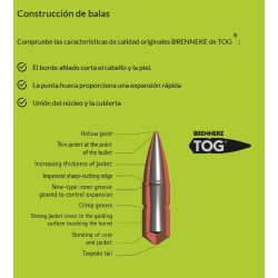 Cart. Brenneke Cal. 30-06 - 165gr TOG Caja 20 un.