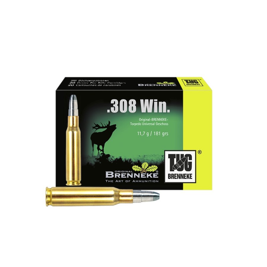 Cartouche Brenneke .308 Win 181gr TOG - Précision et Puissance