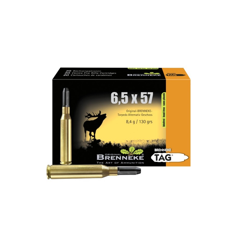 Munitions Brenneke TAG® 6,5x57 - Précision et Puissance pour la Chasse