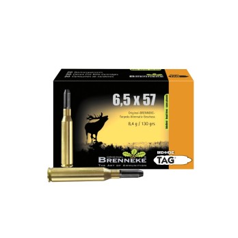 Munitions Brenneke TAG® 6,5x57 - Précision et Puissance pour la Chasse