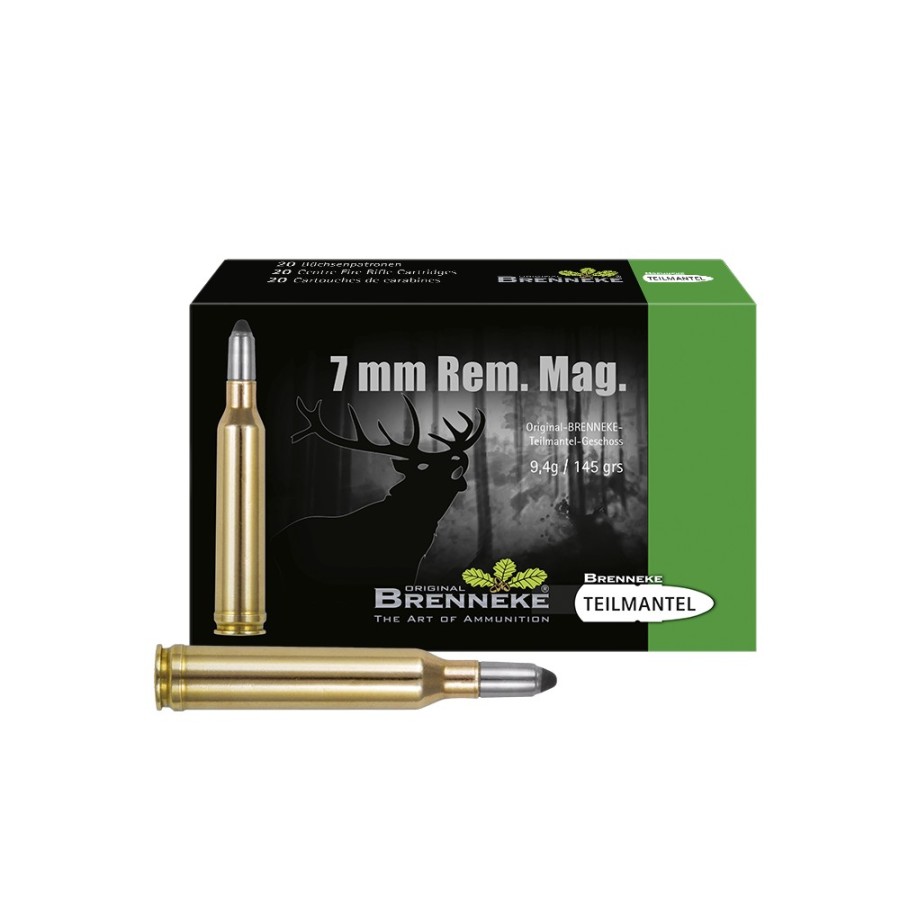 Brenneke 7mm Remington Magnum Soft Point Ammunition - Precision and Performance in Hunting
