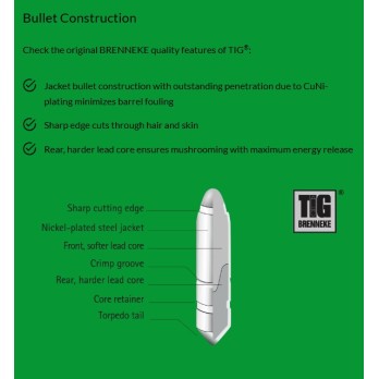 Munitions Brenneke TIG® 7x57 - Précision et Puissance pour la Chasse