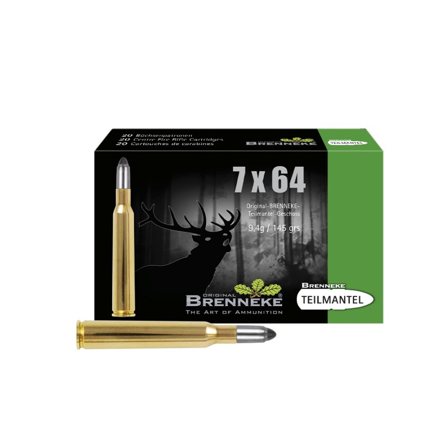 Munitions Brenneke Semi-jacketed 7x64 - Précision et Performance en Chasse