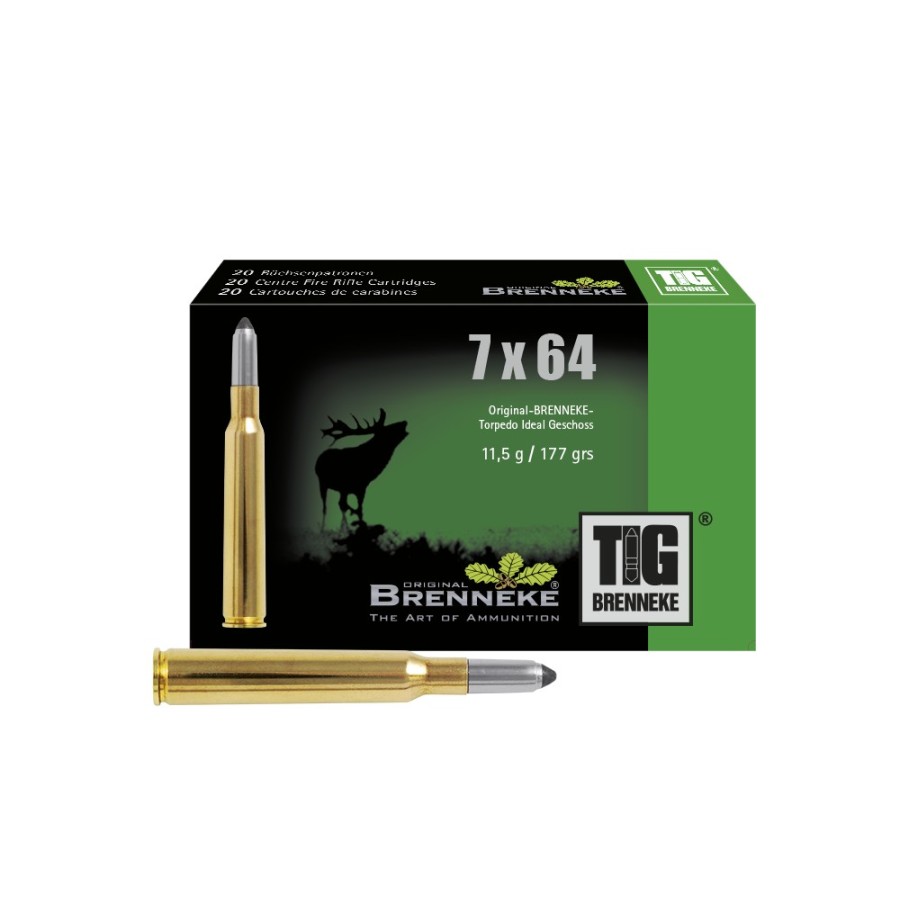 Munitions Brenneke TOG® 7x64 - Précision et Puissance pour la Chasse au Gros Gibier