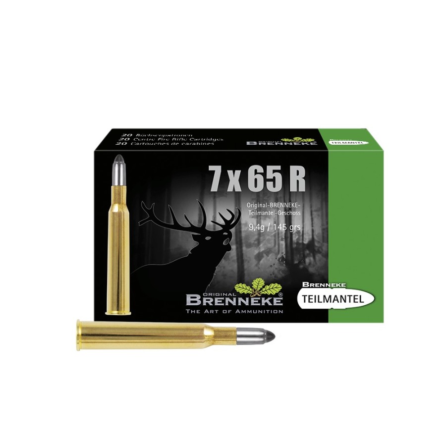 Munitions Brenneke Semi-jacketées 7x65 R - Précision et Performance en Chasse