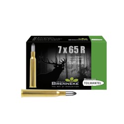 Cart. Brenneke Cal. 7x65 R- 145gr Teilmantel Caja 20 un.