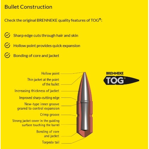 Brenneke TOG® 8.5x63 Ammunition - Precision and Power for Big Game Hunting