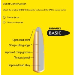 Cart. Brenneke Cal. 8x57 JRS -200gr Basic 20un