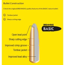 Cart. Brenneke Cal. 8x57JS-200gr Basic 20un