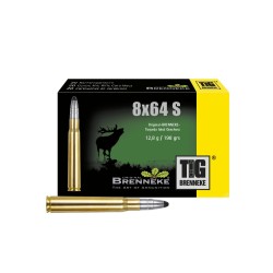 Cart. Brenneke Cal. 8x64S - 198gr TIG Caja 20 un.