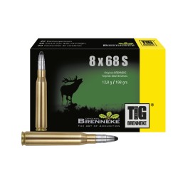 Cart. Brenneke Cal. 8x68S- 198gr TIG Caja 20 un.