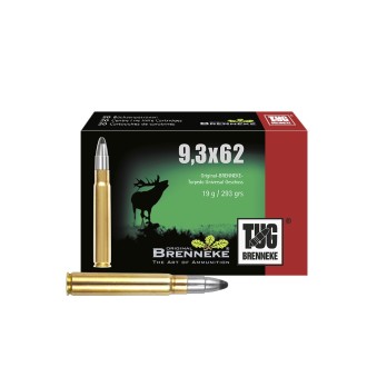 Munitions Brenneke 9,3x62 - TUG 293 grs - Puissance Extrême pour la Chasse au Gros Gibier