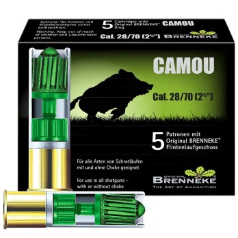 Cartucho Brenneke Camou 28/70 | Caza Mayor con Escopeta Ligera