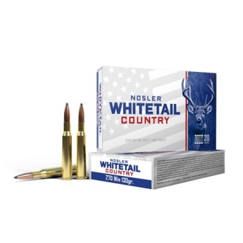 Nosler .270 Win 130gr Whitetail Country Solid Base Ammo | 20 Rounds