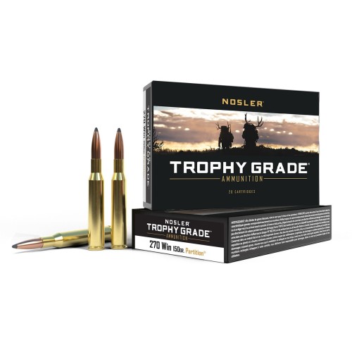 Nosler .270 Win 150 gr Partition Trophy Grade  Expansión equilibrada con penetración profunda