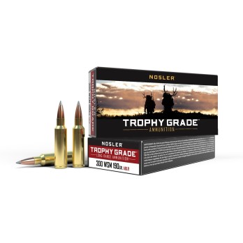 Munición Nosler .300 WSM 190gr AccuBond Long Range Trophy Grade  Alcance extremo con precisión y expansión fiable