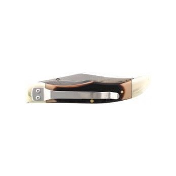 Navaja doble hoja marron y metal OLD TIMER