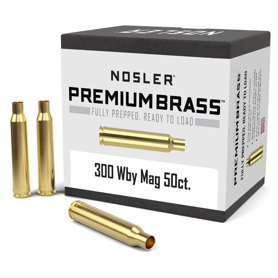 Nosler® Premium Brass  Cápsulas de Recarga Precisas para Máxima Precisión y Durabilidad