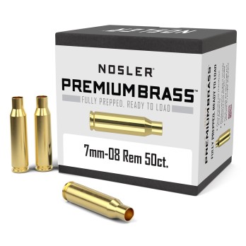 Nosler® 7mm-08 Remington Brass Premium  Préparé et Contrôlé à la Main pour Précision et Durabilité