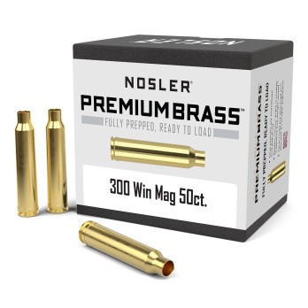 Nosler® Premium Brass  Cápsulas de Recarga Precisas para Máxima Precisión y Durabilidad