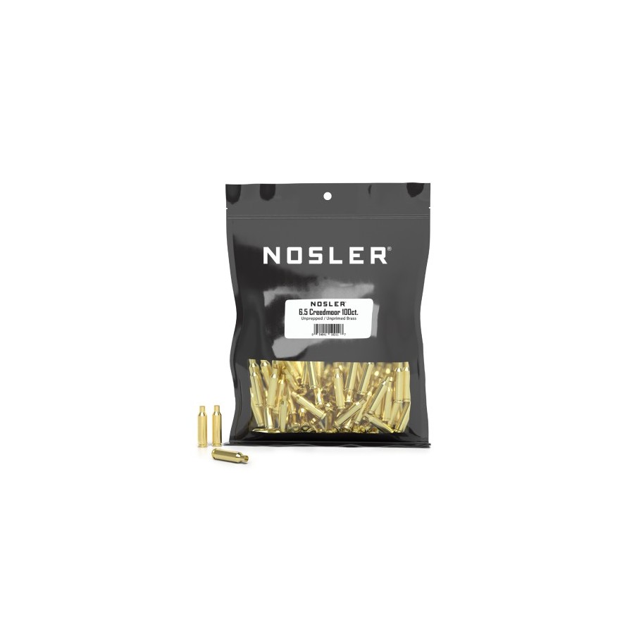 Nosler Bulk Brass for Reloading  High-Quality, Unprepped Brass in 100ct & 250ct Packs
