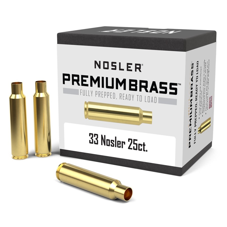 Nosler® Premium Brass  Precision Reloading Cases for Maximum Accuracy & Durability