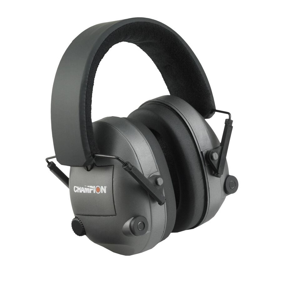 Cascos Electronicos Champion  plegables, negro