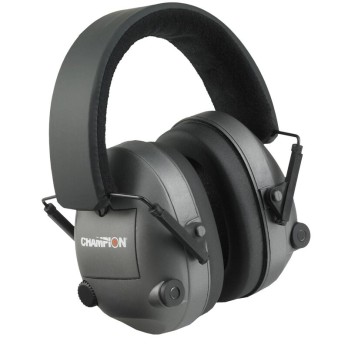 Cascos Electronicos Champion  plegables, negro