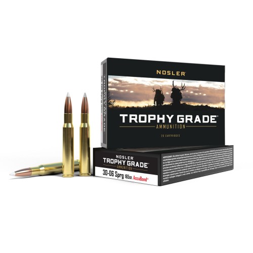 Nosler Trophy Grade .30-06 Springfield 165 gr AccuBond  Munición de caza premium