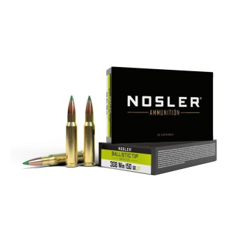 Nosler Ballistic Tip Hunting .308 Winchester 165 gr  Munición de caza de alta precisión