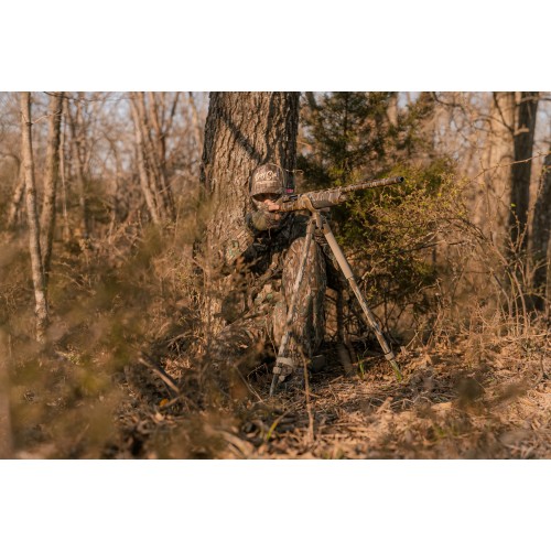BOG DeadShot® Bipod Mossy Oak Bottomland | Bípode de caza ajustable