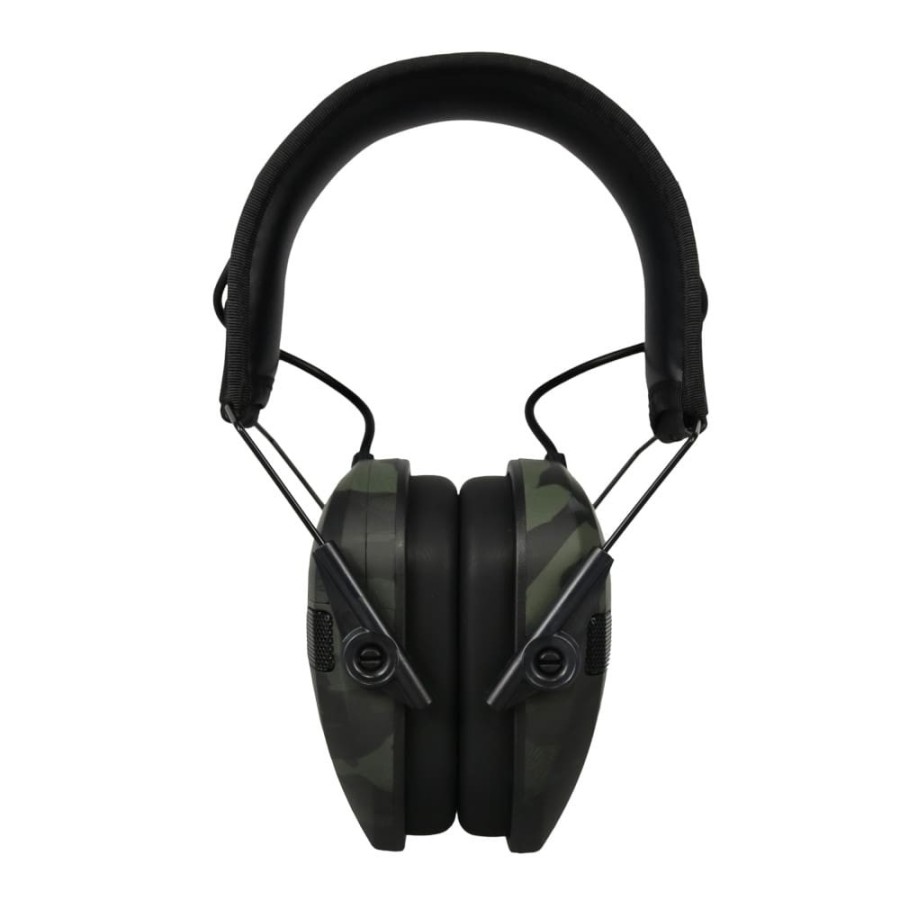 Auriculares Electrónicos Walker's Razor Slim GWP-RSEM-MCCG - Diseño Fibra de Carbono - Protección Auditiva NRR 23 dB