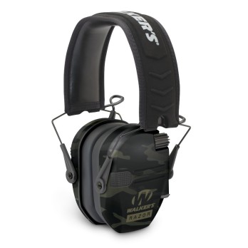 Auriculares Electrónicos Walker's Razor Slim GWP-RSEM-MCCG - Diseño Fibra de Carbono - Protección Auditiva NRR 23 dB