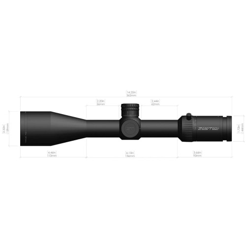 Visor ZeroTech Trace TR4245F-IR 4-24x50 FFP iluminado