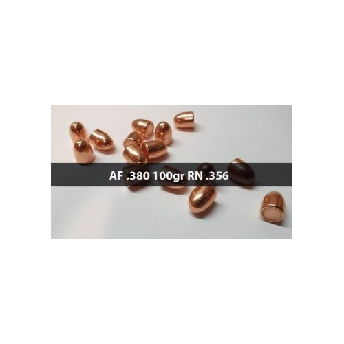 9mm (.356) Caliber 123gr RN Copper-Plated Bullets 500 pcs Armaforce