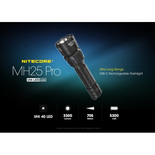 NITECORE MH25 Pro Kit  3,300 lm flashlight