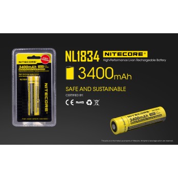 NITECORE NL1834 18650 3400mAh Battery