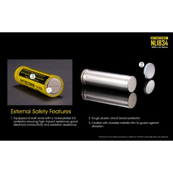 NITECORE NL1834 18650 3400mAh Battery