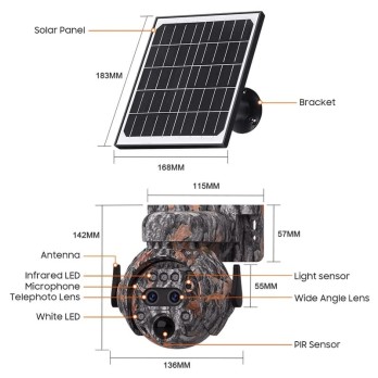 Caméra solaire ST-515-6M-12X-4G-EU
