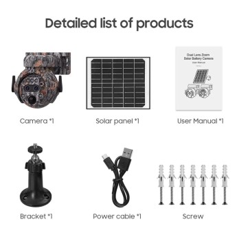 Caméra solaire ST-515-6M-12X-4G-EU