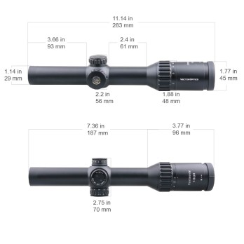 Vector Optics Continental x6 1-6x24 Fiber SCOC-48