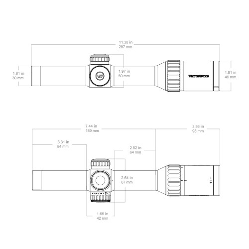 Continental x8 1-8x24 ED Fiber (SCOC-51) - Vector Optics