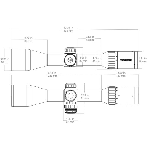 Vector Optics Continental x6 3-18x50 Fiber SFP