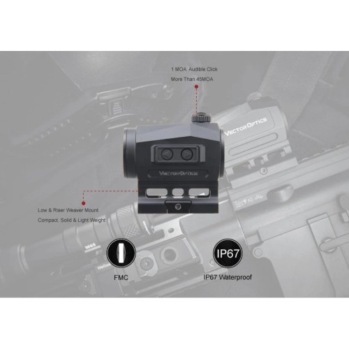 Vector Optics Scrapper 1x25 SOL (SCRD-SM46)  Mira réflex 1x punto rojo