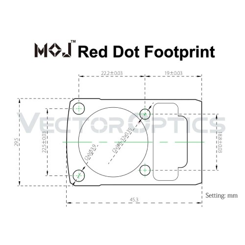 Frenzy-X 1x22x26 MOS - Vector Optics Red Dot
